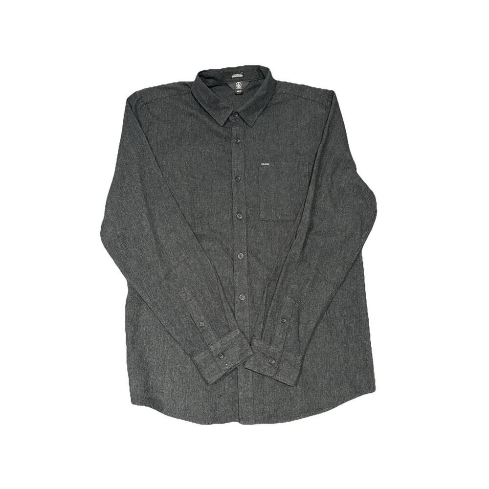 Volcom Men's Modern Fit Shirt Size XL Black Long Sleeve NWT